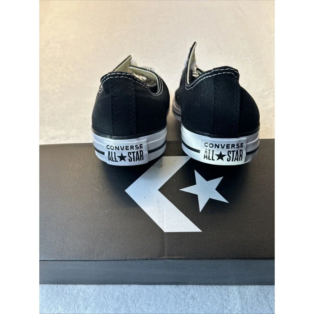 Converse Jack Purcell All Star Canvas Low Unisex Sneakers Black /White M 10 W 12